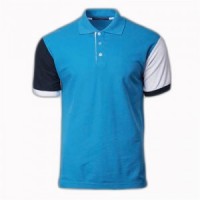 SKP016 Order POLO shirts for men and women to make sports Polo shirts Polo shirt factory stitching sleeve color side view